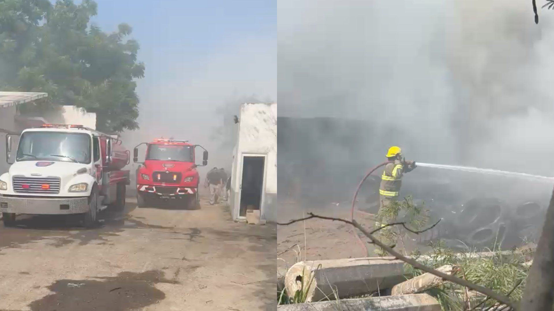 incendio en bodega