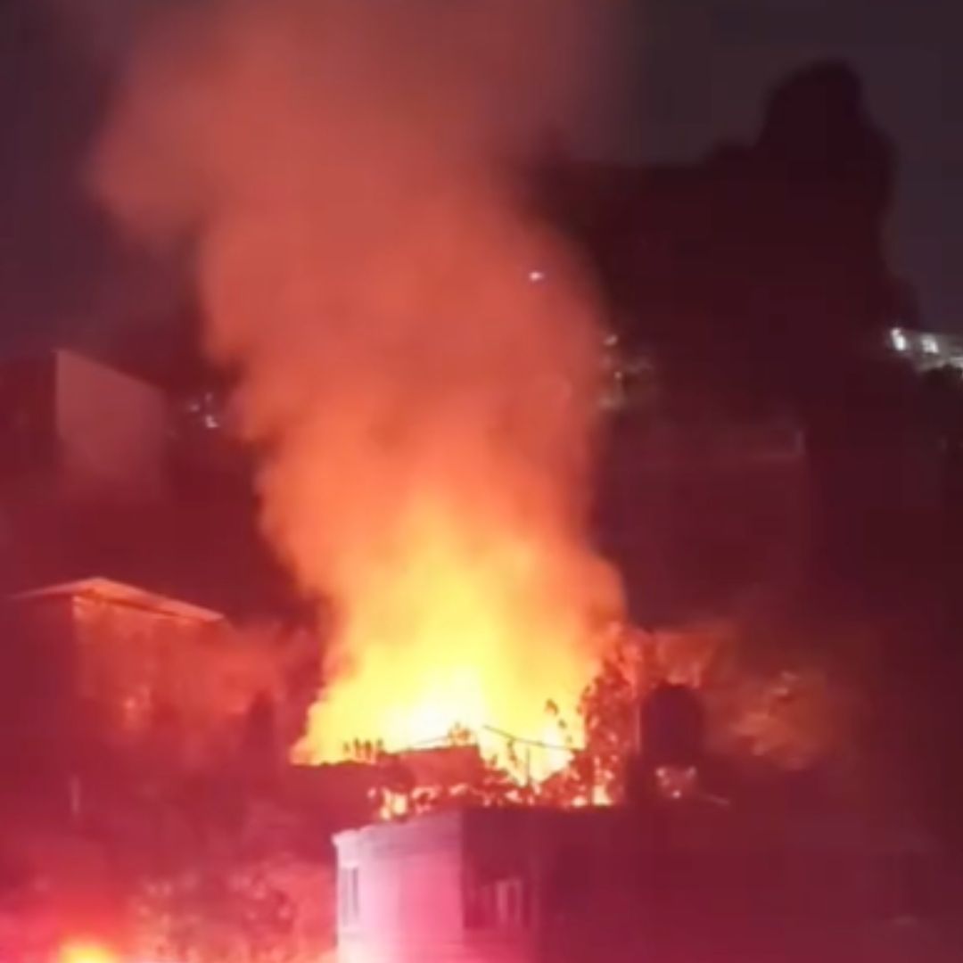 Incendio en casa en col. Ojo de Agua en Xicotepec
