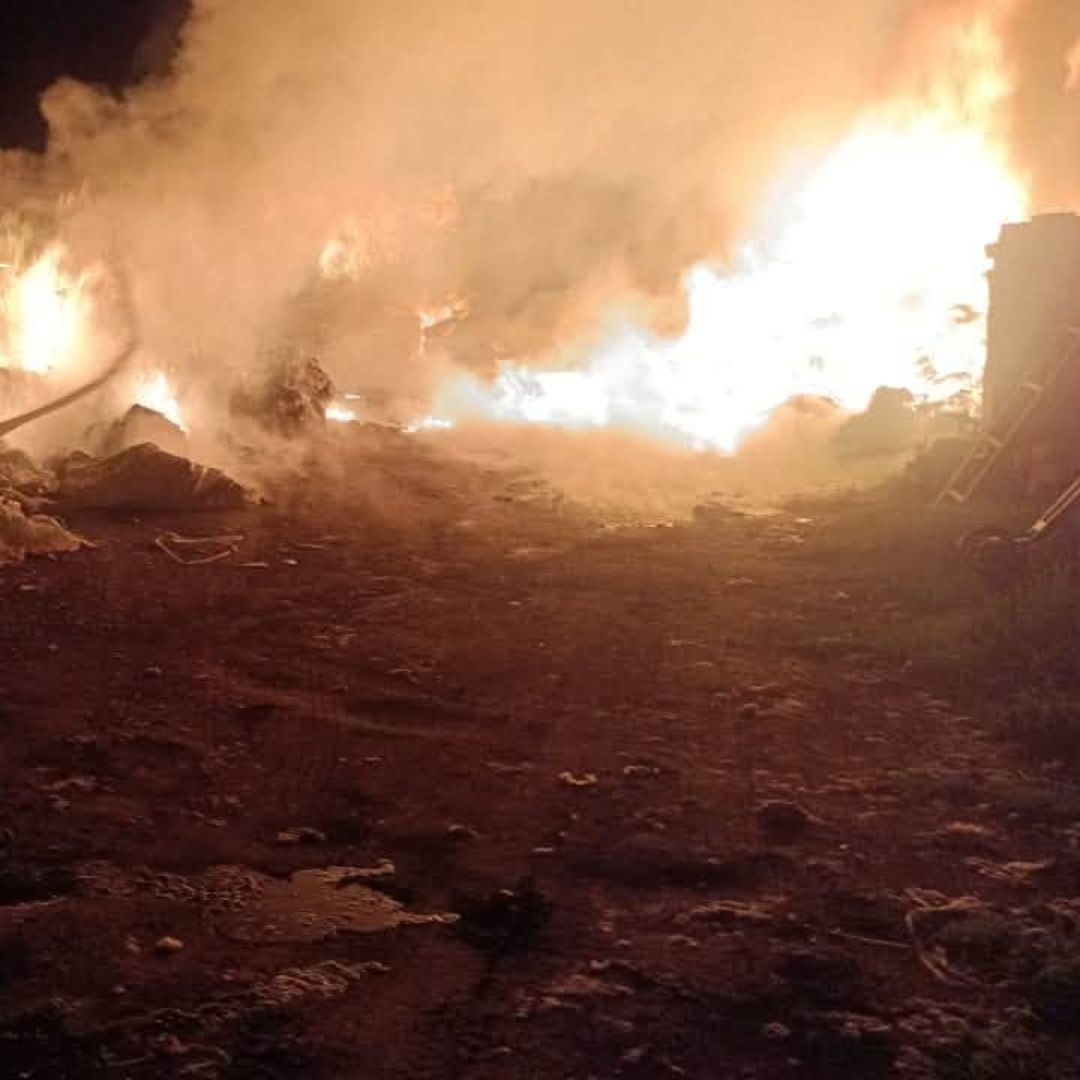Bomberos y Protección Civil combaten las llamas.