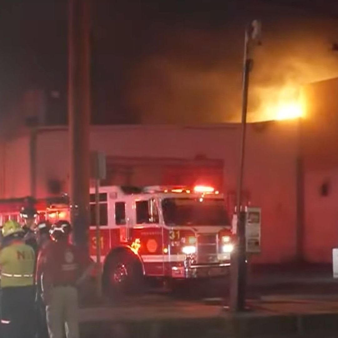 Incendio en supermercado