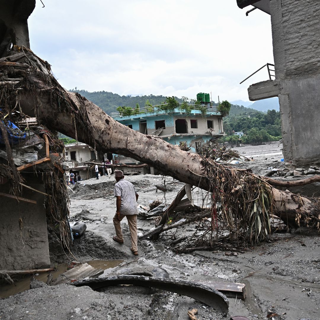 Inundación en Nepal.