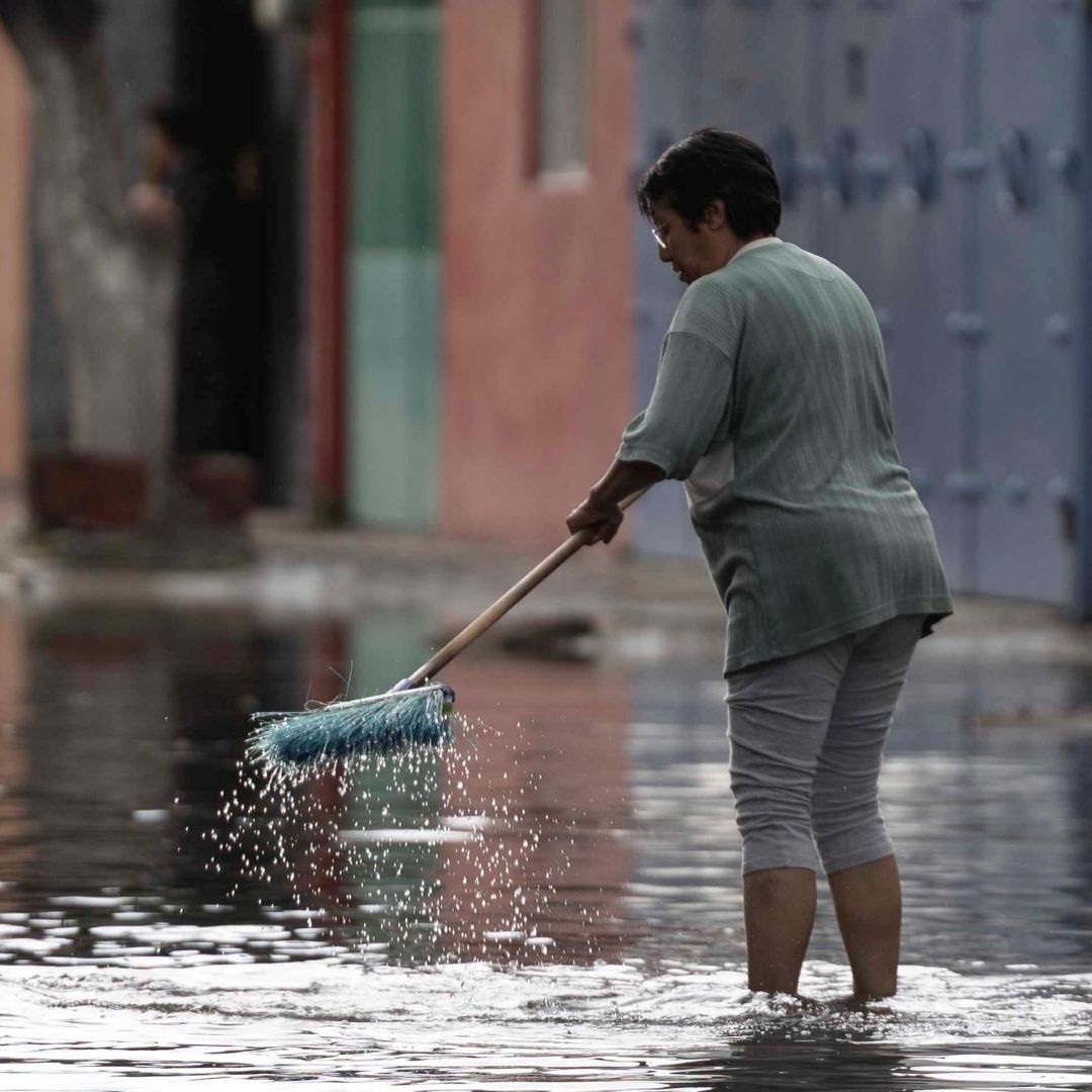 Inundaciones en México por lluvias intensas. Foto: N+