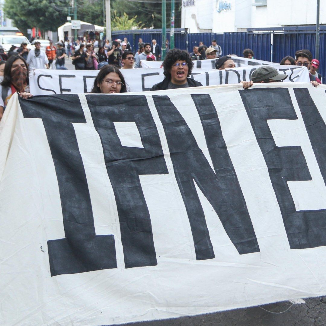 Protesta de estudiantes del IPN en la Ciudad de México el 13 de julio de 2026. Foto: Cuartoscuro | Archivo