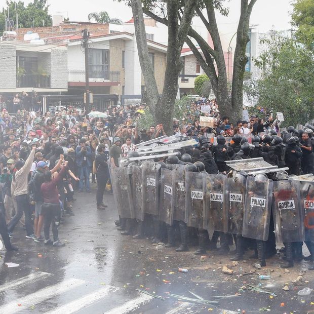 Marcha por mala calidad del agua en Guadalajara, el 11 de octubre de 2026. Foto: Cuartoscuro