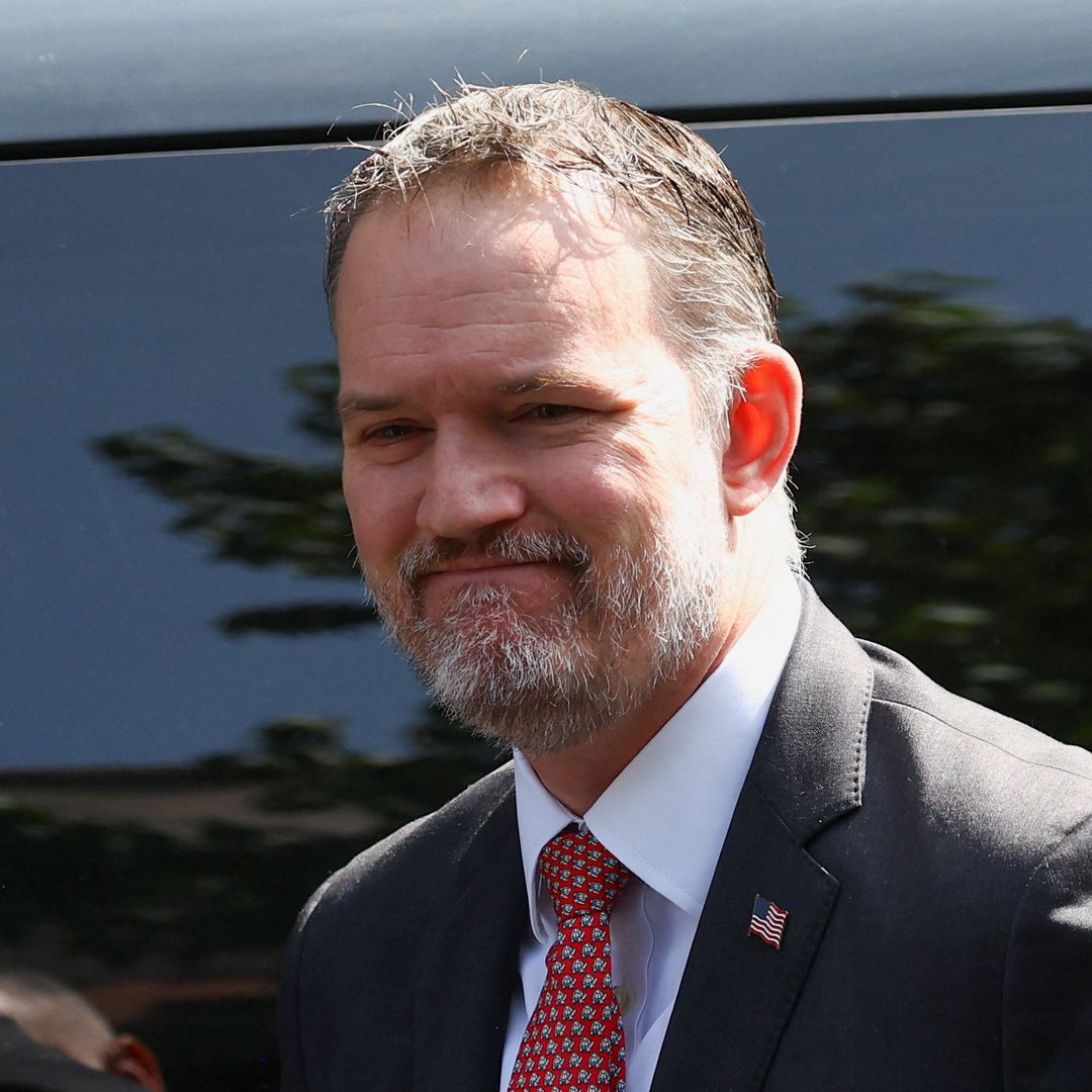 Jamieson Greer a su llegada a Palacio Nacional hoy, 23 de julio 2026.