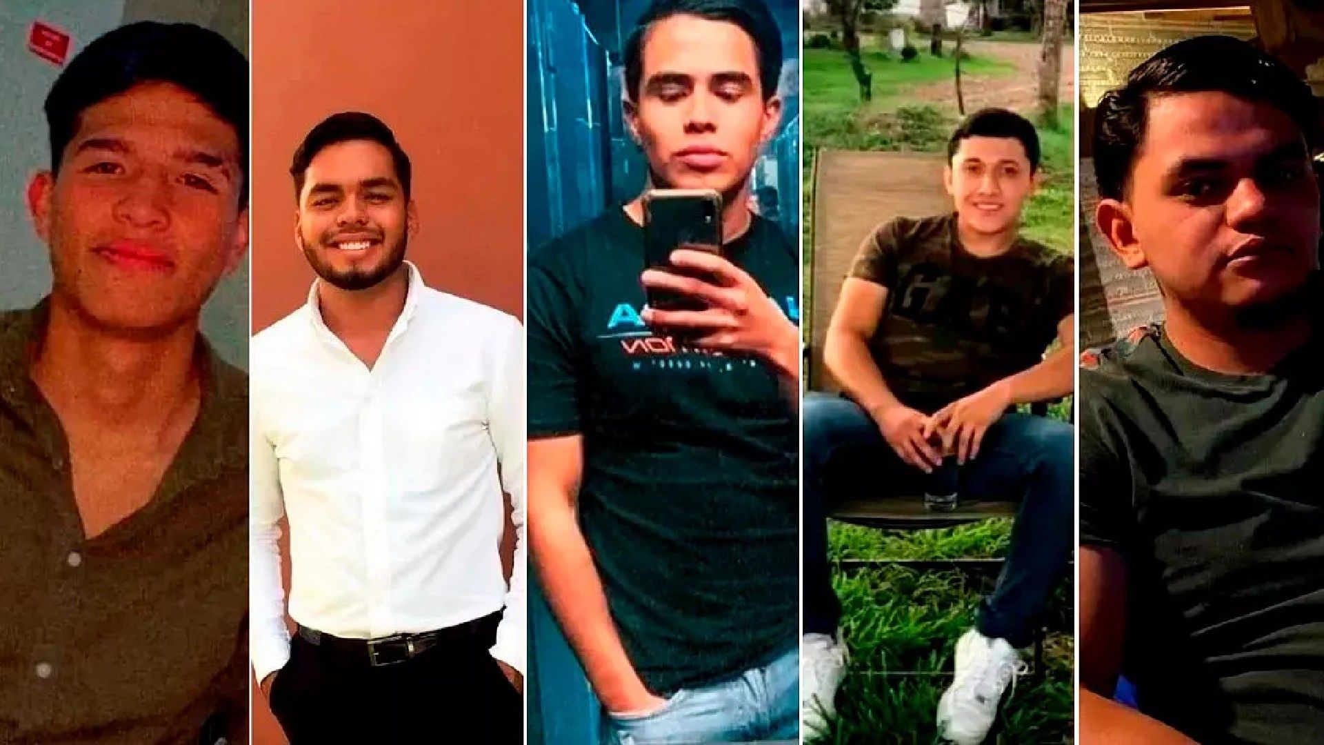 Cinco jóvenes desaparecidos