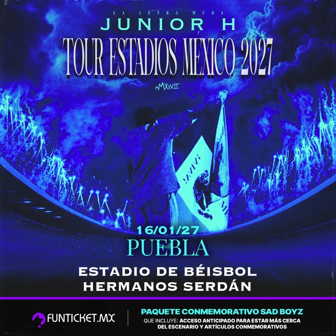 Tour Estadios México 2027 llega a Puebla con Junior H