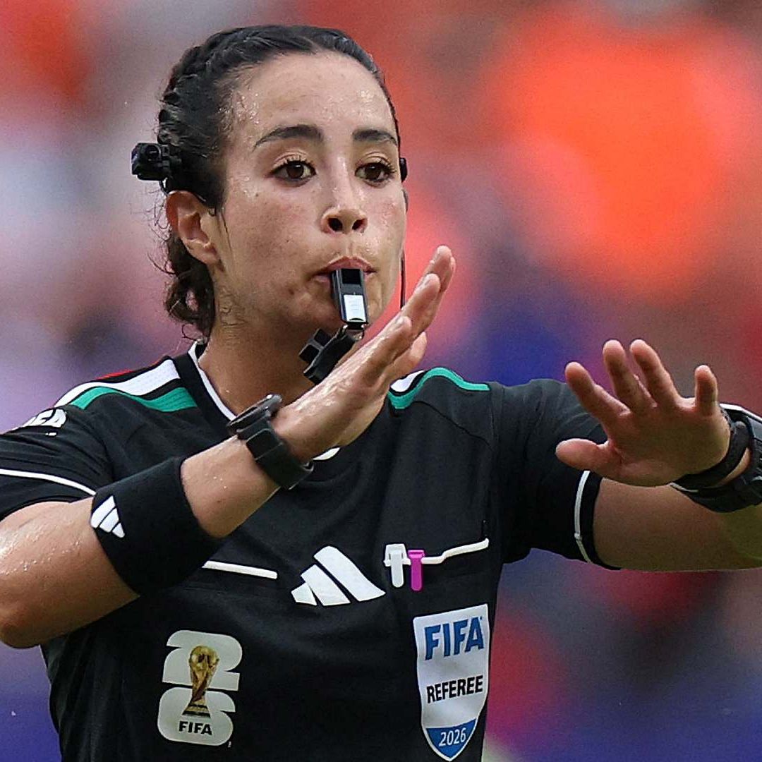 Árbitra mexicana Katia Itzel García durante el partido Túnez vs Países Bajos el 25 de junio 2026. Foto: Reuters
