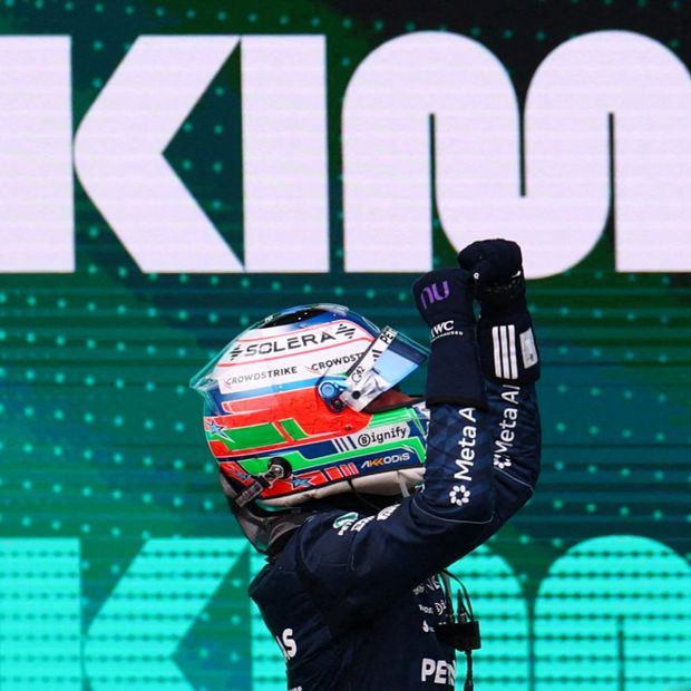 Kimi Antonelli celebra su primer lugar en el Gran Premio de Estados Unidos 2026