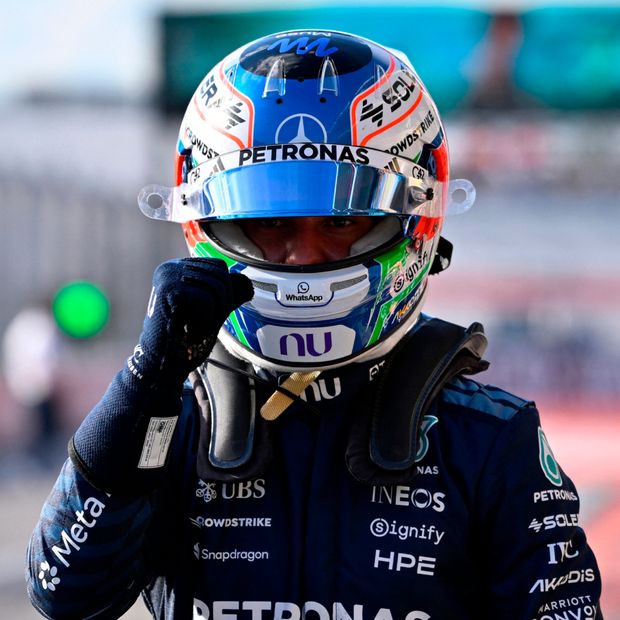 Kimi Antonelli celebra la pole position en el Gran Premio de Estados Unidos 2026