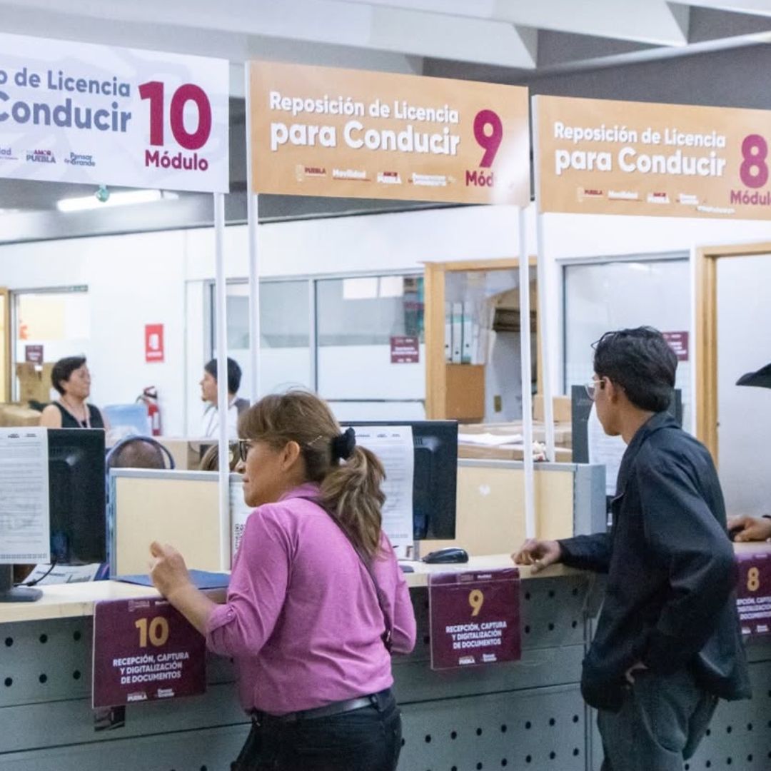 Trámite licencia conductor en Puebla.