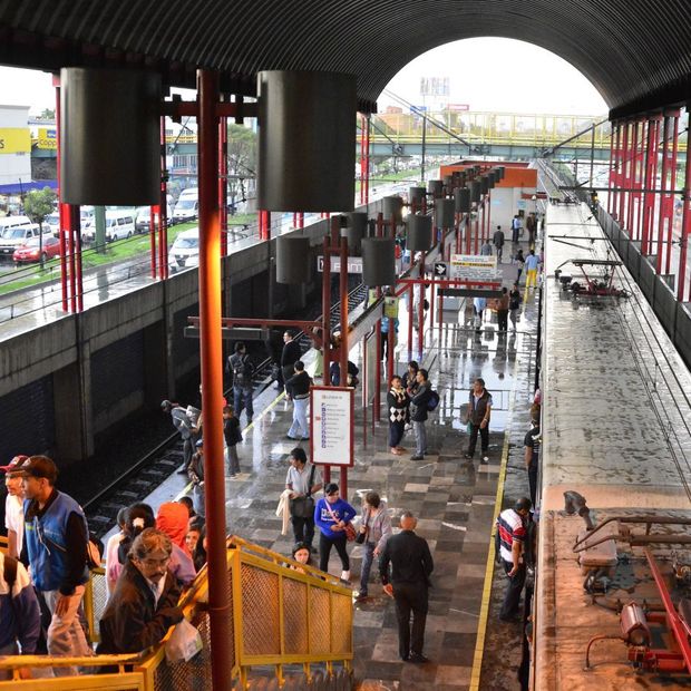 Vista general de la estación Tepalcates, de la Línea A del Metro de la CDMX