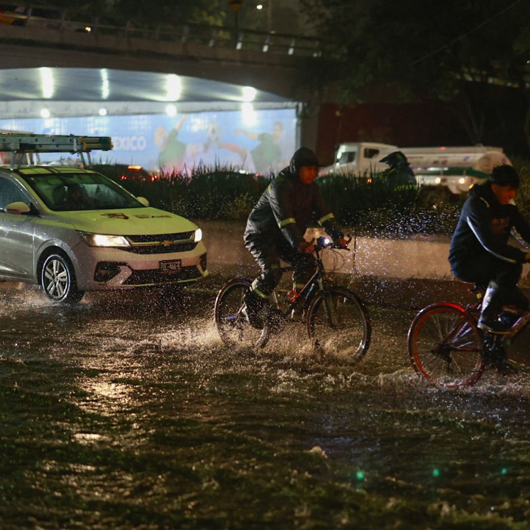 Lluvias en Viaducto Tlalpan
