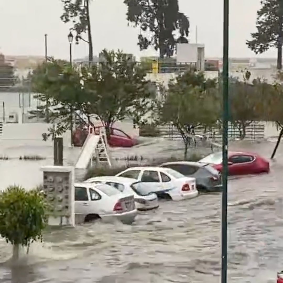 Inundaciones en Puebla por lluvias.