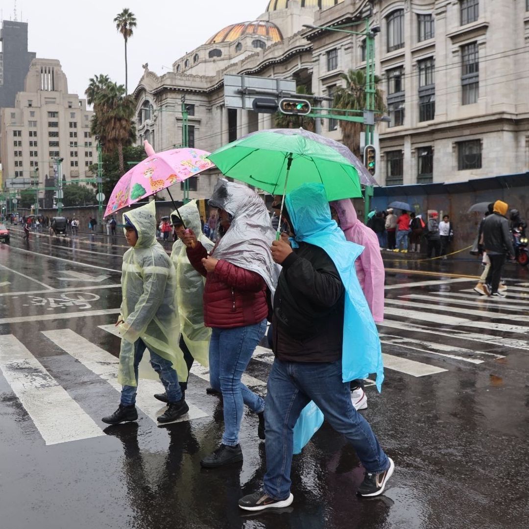 Lluvia en el Centro Histórico
