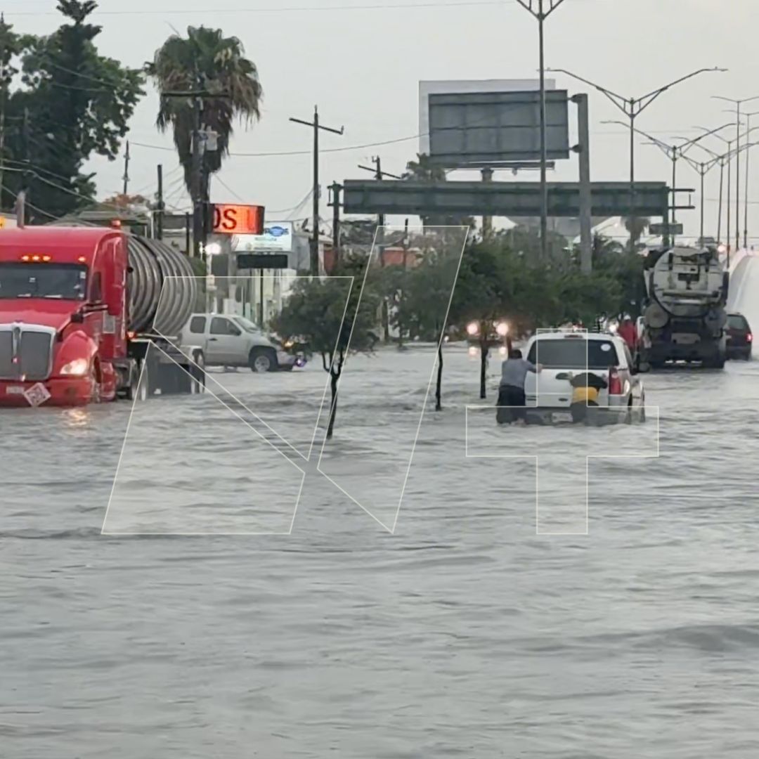Lluvias Colapsan Avenidas en Matamoros