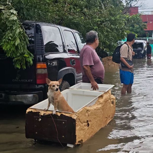 Habitantes de Nanchital, Veracruz, sufren por las lluvias e inundaciones