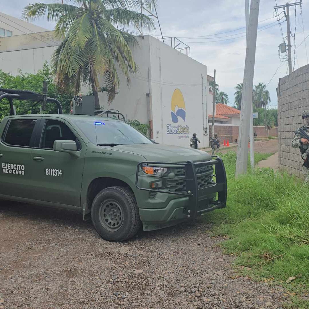Militares hallan explosivos cerca de salón de fiestas en Culiacán