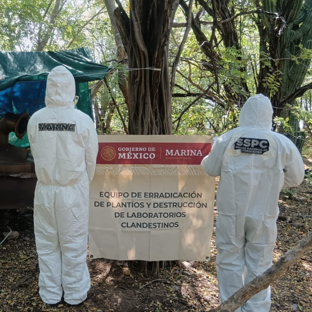 Inhabilitan Laboratorio de Metanfetamina en Preparación en Sinaloa