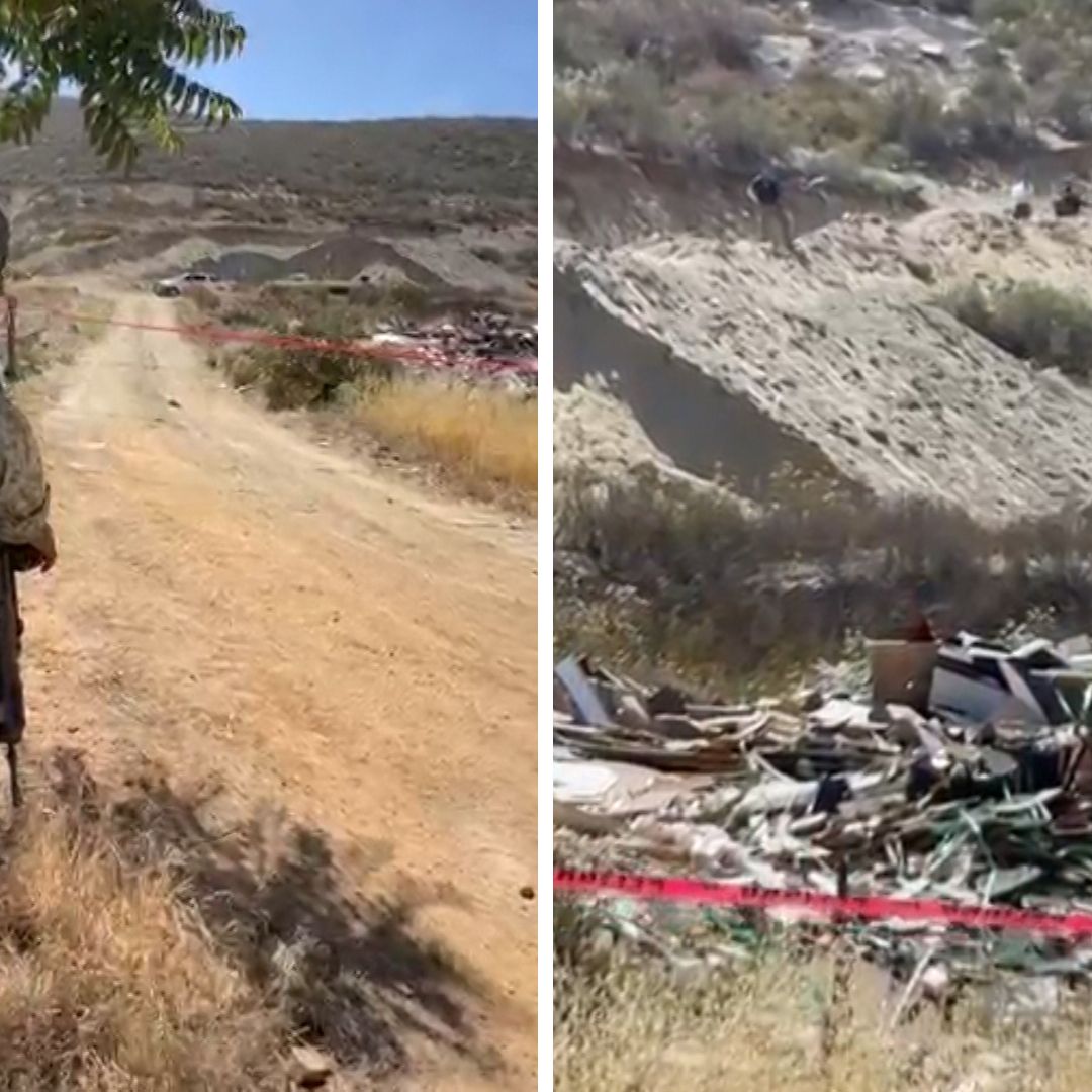 Localizan Restos de Menor Dentro de una Maleta  en Tecate