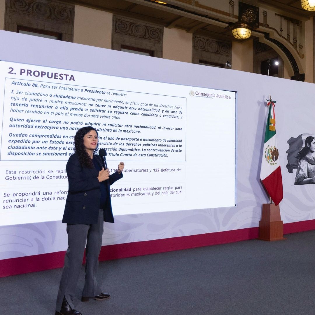 Luis María Alcalde en la conferencia mañanera del 27 de agosto 2026