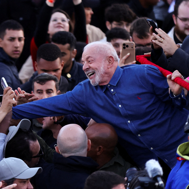Lula en un mitin