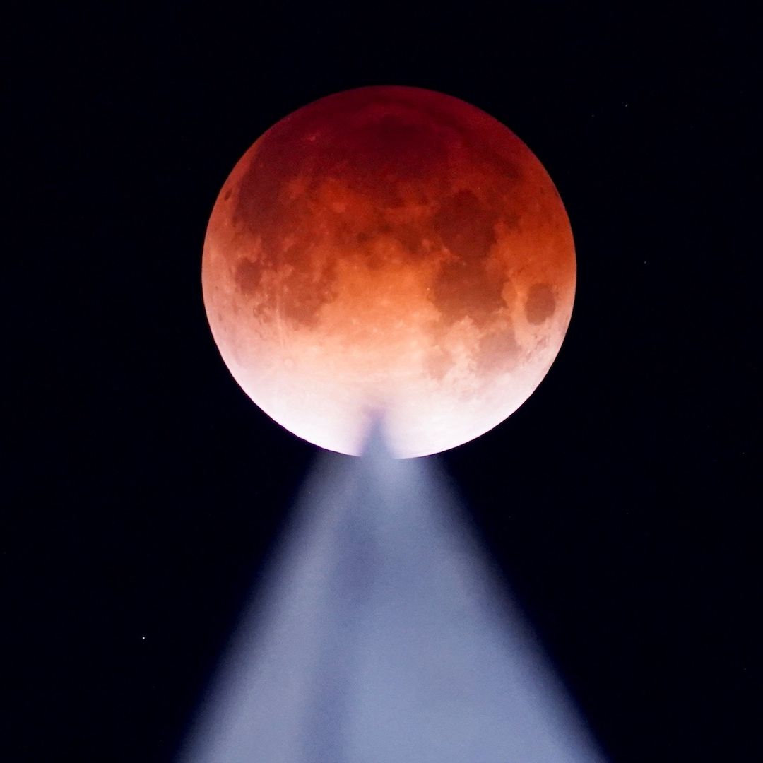 Eclipse de luna desde Mexicali, Baja California