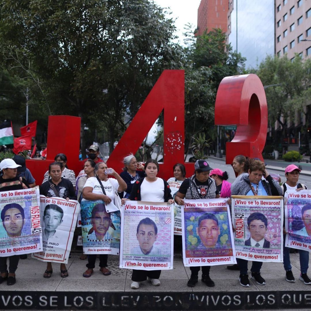 Marcha en Paseo de la Reforma en la Ciudad de México.