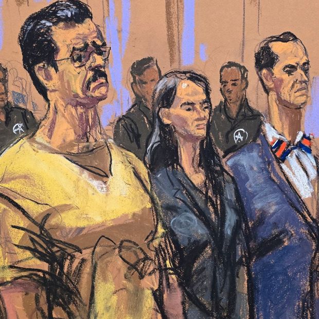 Nicolás Maduro y su esposa, Cilia Flores, en audiencia en Nueva York el 22 de julio de 2026. Foto: Reuters | Archivo