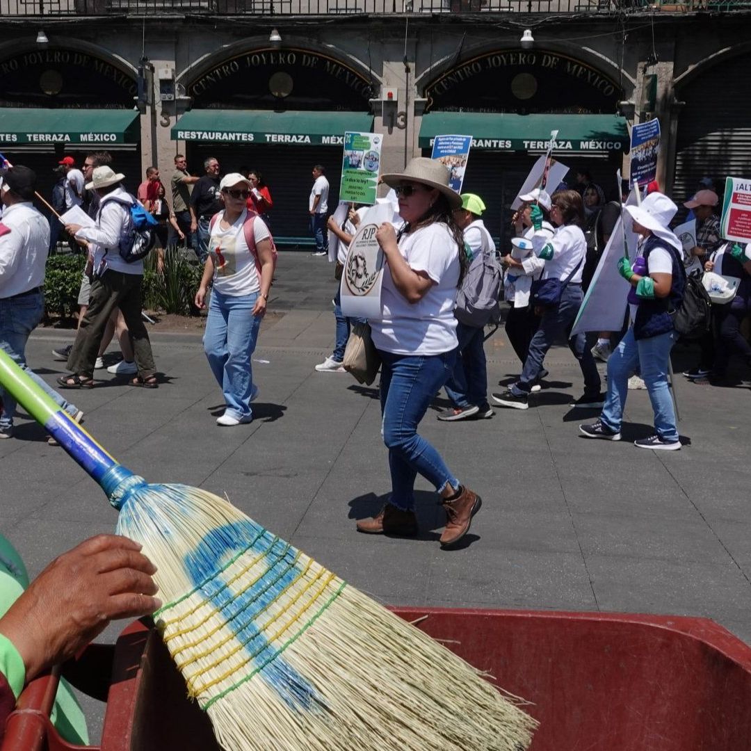 Protesta en el Zócalo de la CDMX