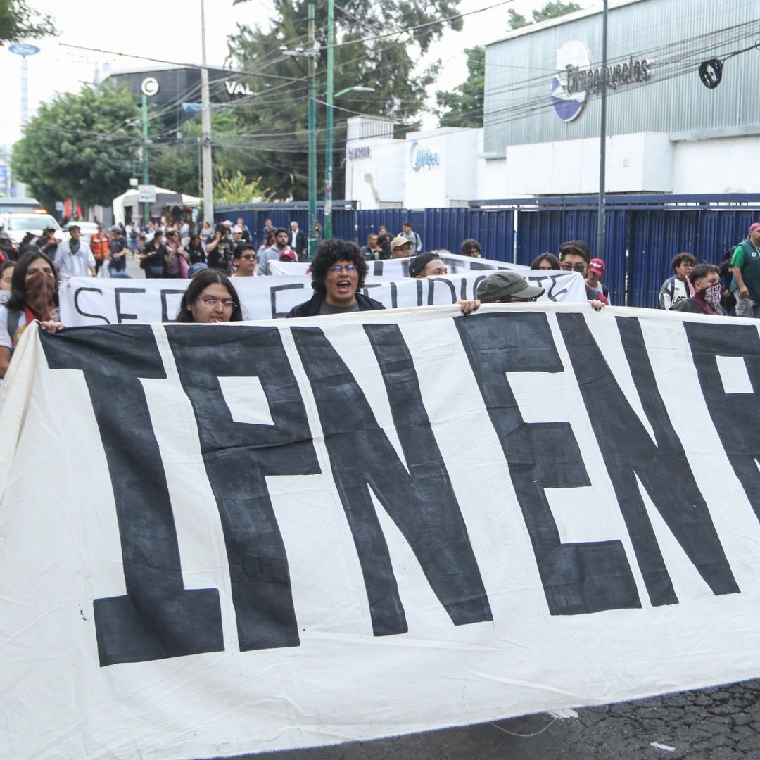 Manifestación del IPN en CDMX