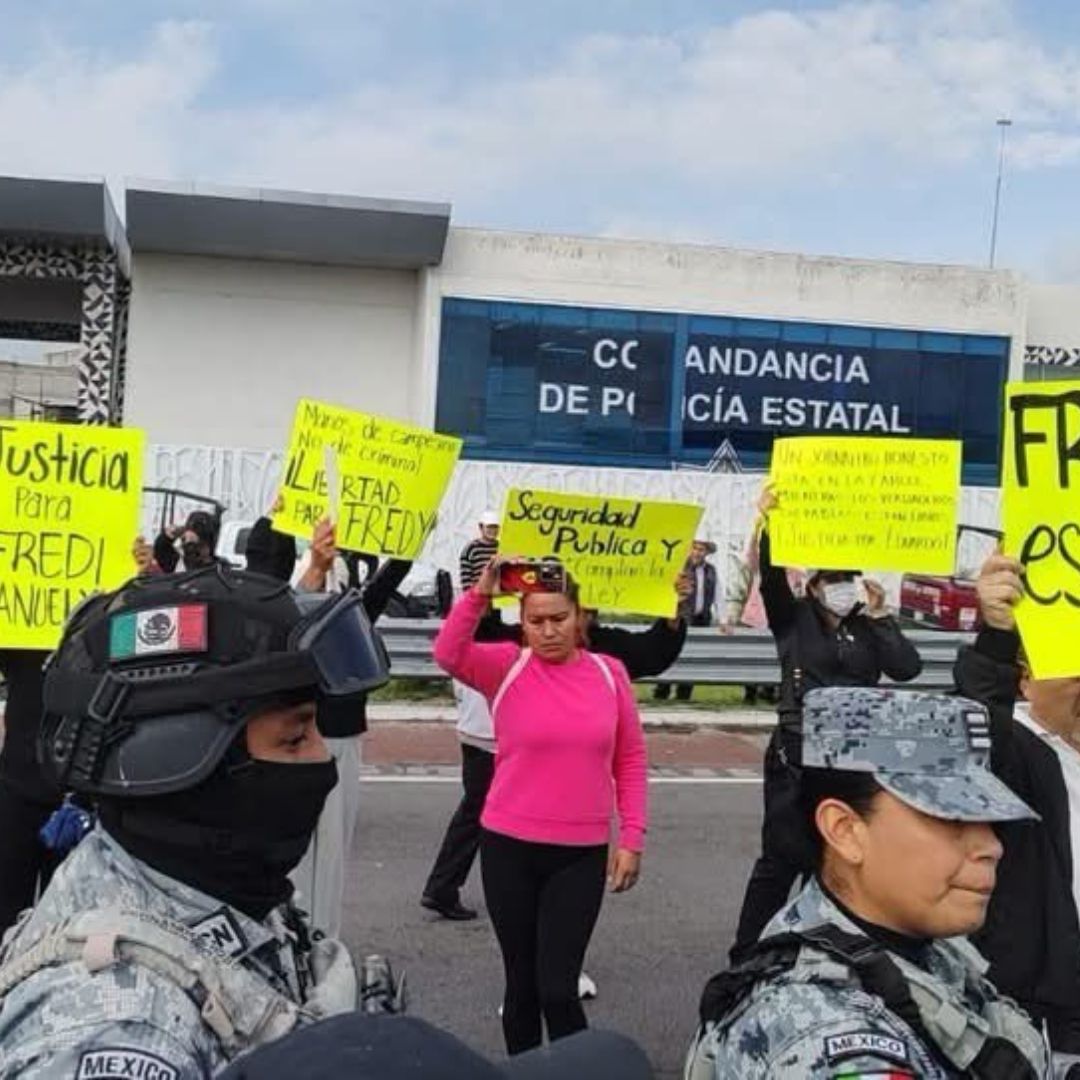 Manifestación por liberación de detenidos.