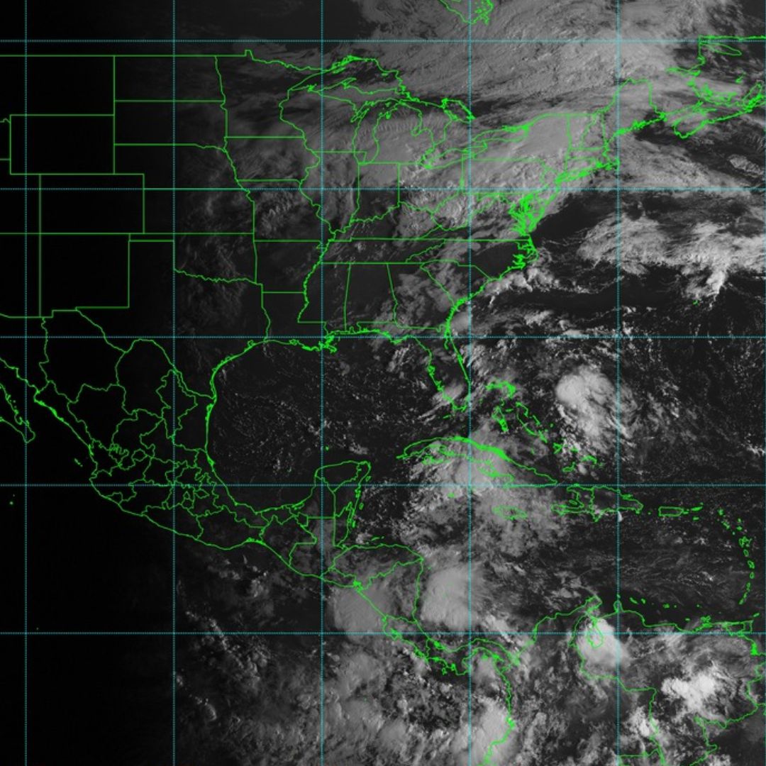 Mapa satélital con tormentas cerca de México hoy, 20 de septiembre 2026