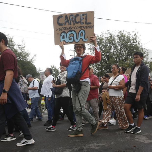Protesta por el agua en Guadalajara, Jalisco