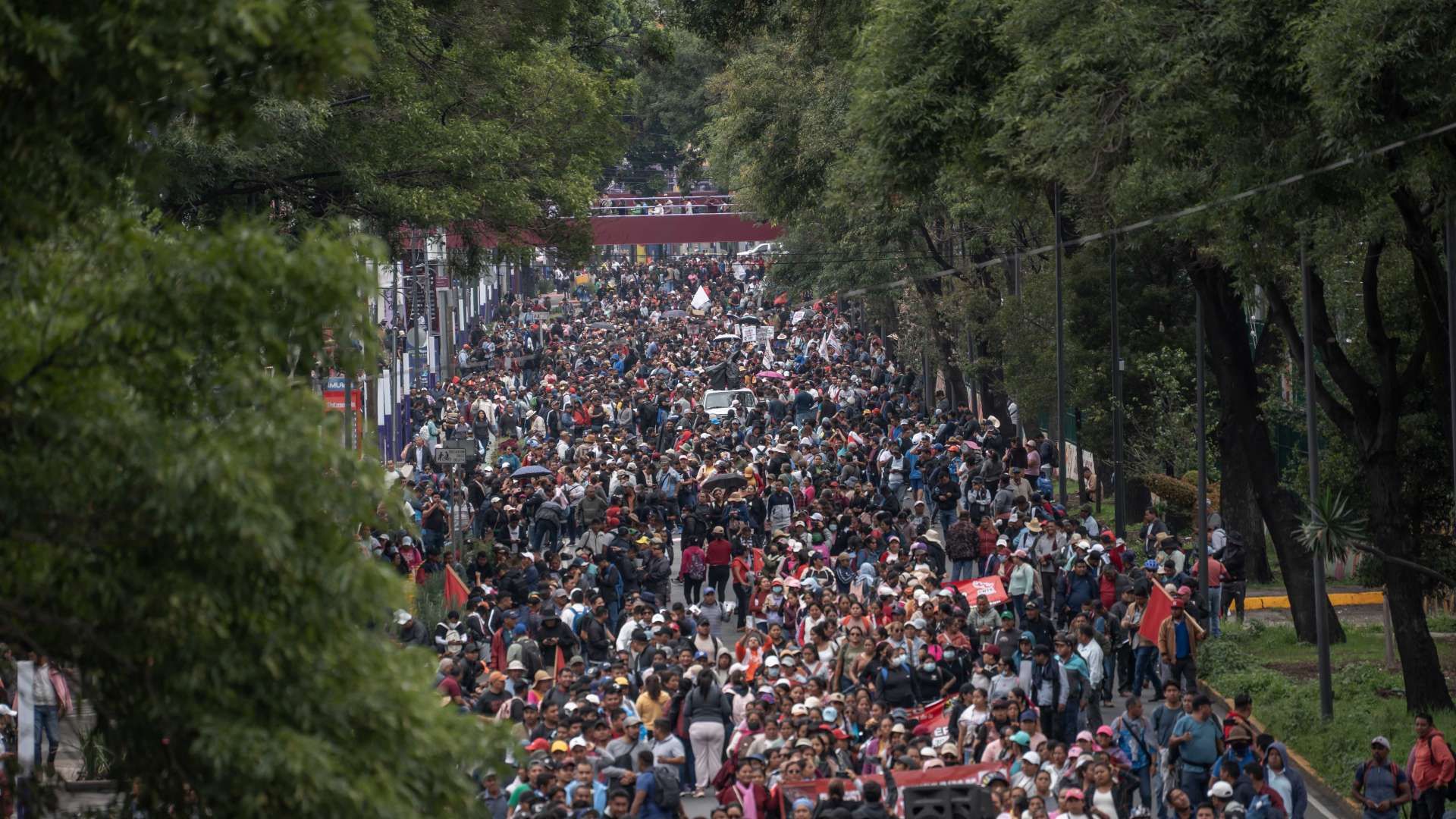 Marcha de la CNTE en Ciudad de México en junio 2026. Foto: Cuartoscuro