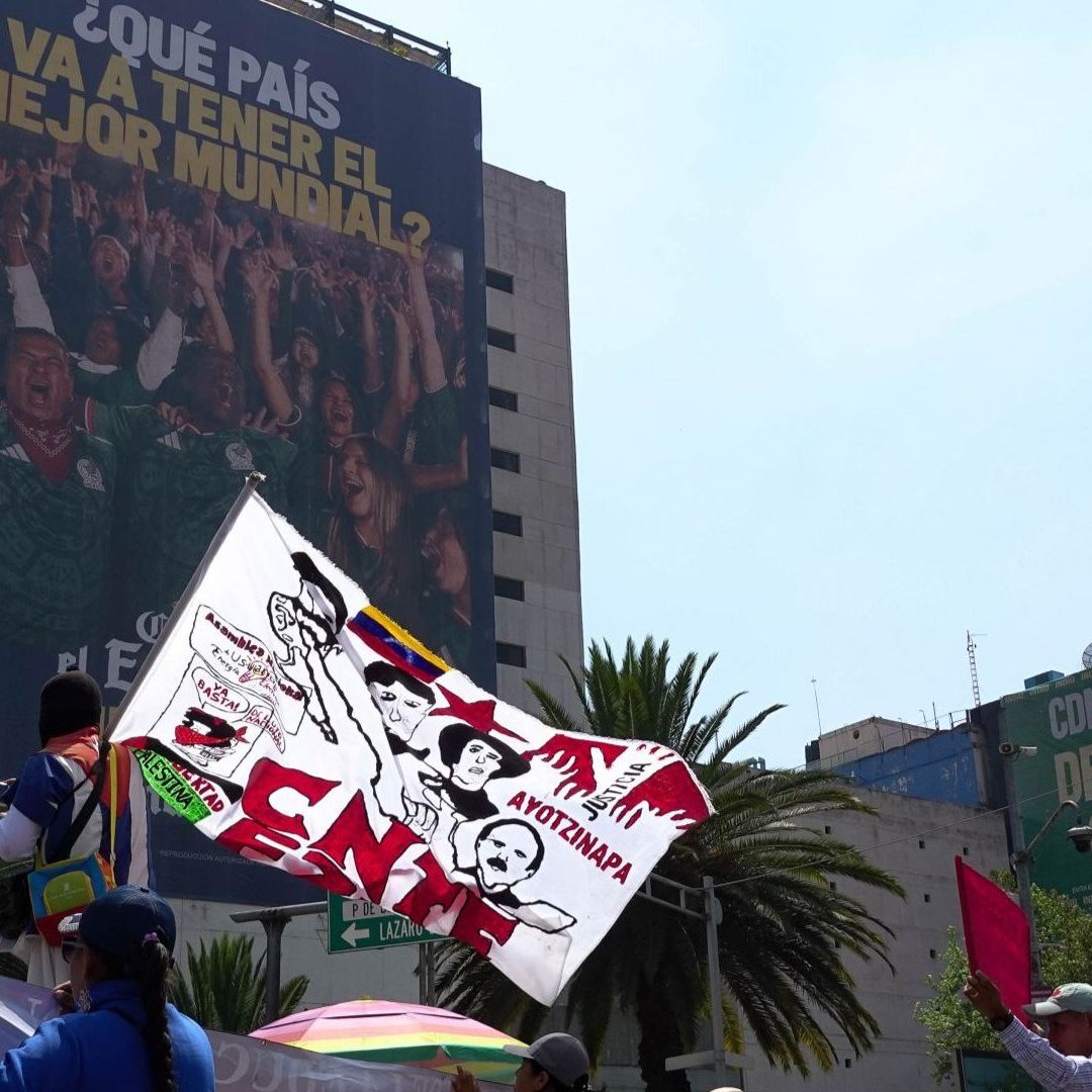 Protesta de la CNTE del pasado 17 de marzo de 2026.