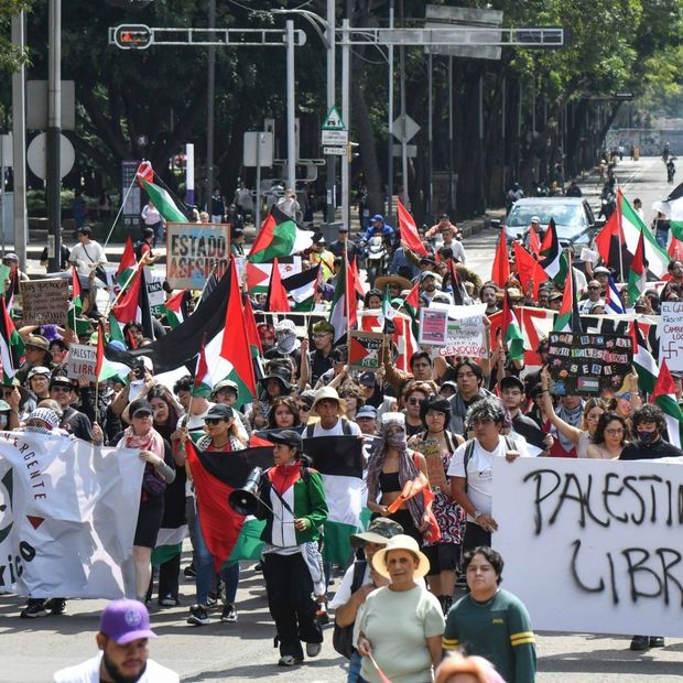 Marcha propalestina en CDMX