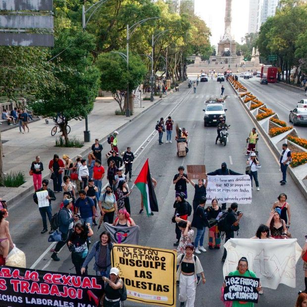 Protesta de trabajadoras sexuales en CDMX