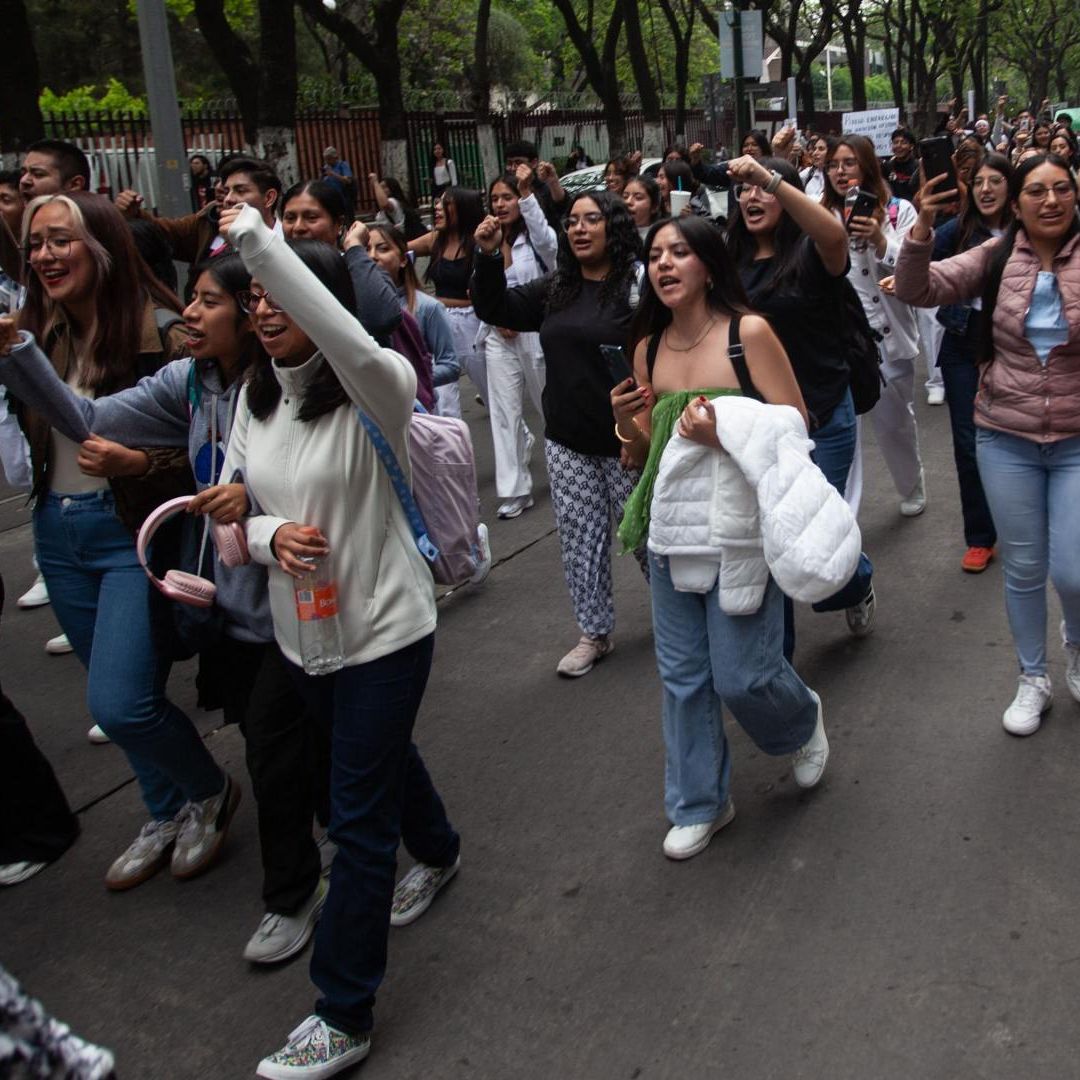 Marcha de alumnos del IPN el 27 de mayo de 2026 en CDMX. Foto: Cuartoscuro | Archivo