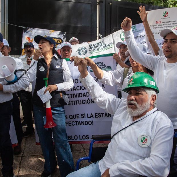 Protesta de la Alianza Nacional de Jubilados el 22 de septiembre 2026 en CDMX. Foto: Cuartoscuro | Archivo