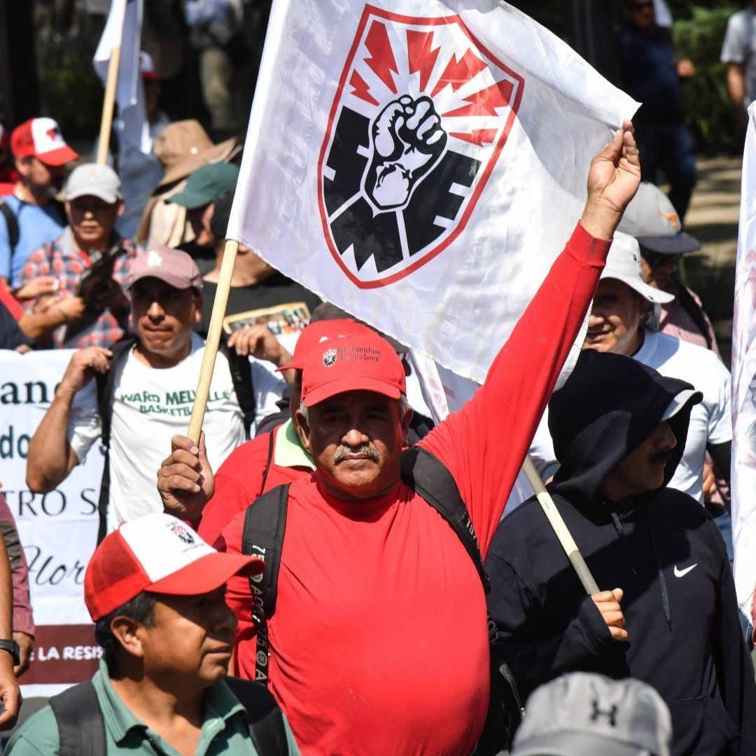 Protesta de integrantes del SME