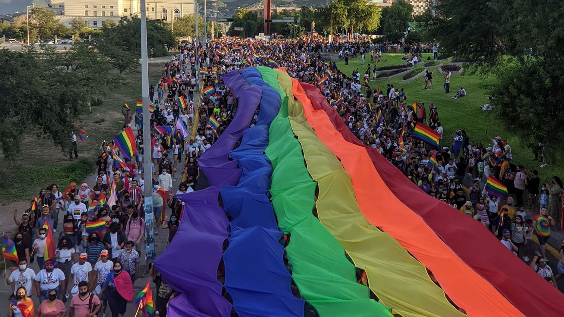 Marcha LGBTQ+ en Monterrey