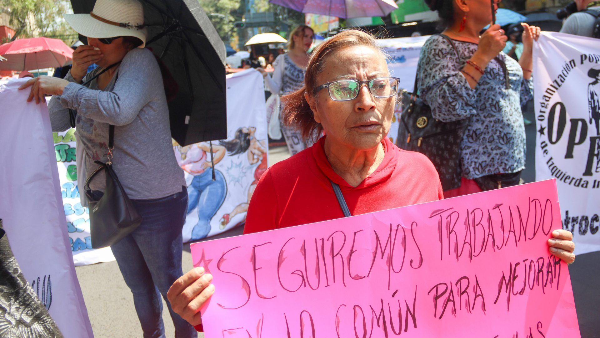 Marcha de trabajadoras sexuales el 1 de mayo de 2026 en la Ciudad de México