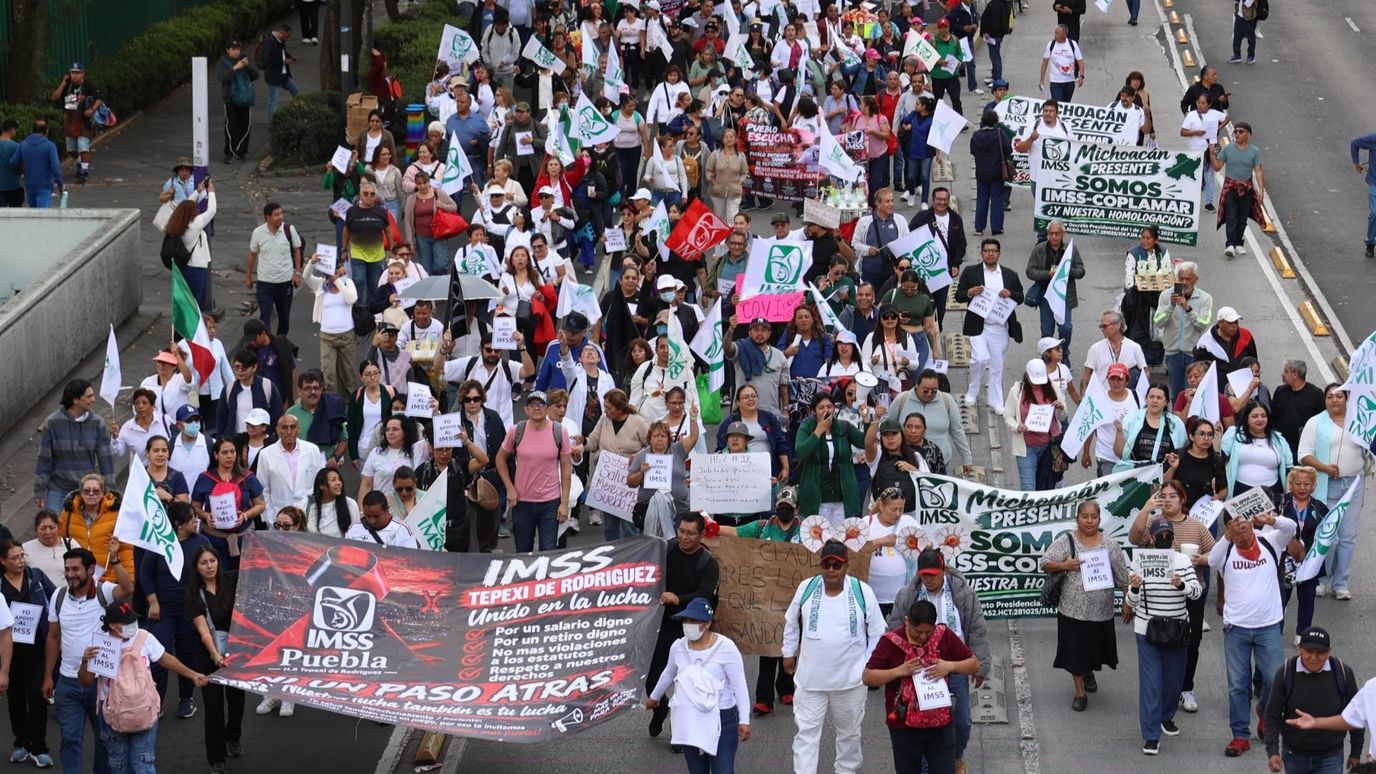 Sí Hay Marcha del IMSS en CDMX Hoy Viernes 23 de Octubre 2026: Ruta de la Protesta de Trabajadores | N+