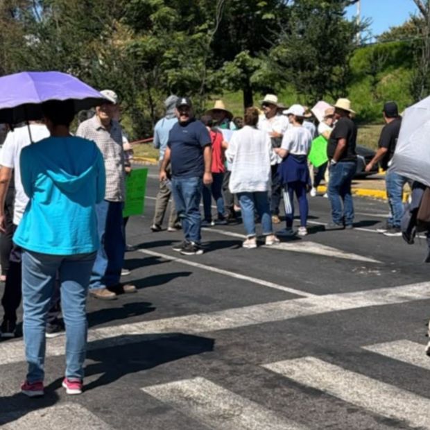 Manifestación para exigir agua limpia.