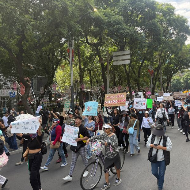 Marcha por el agua en CDMX