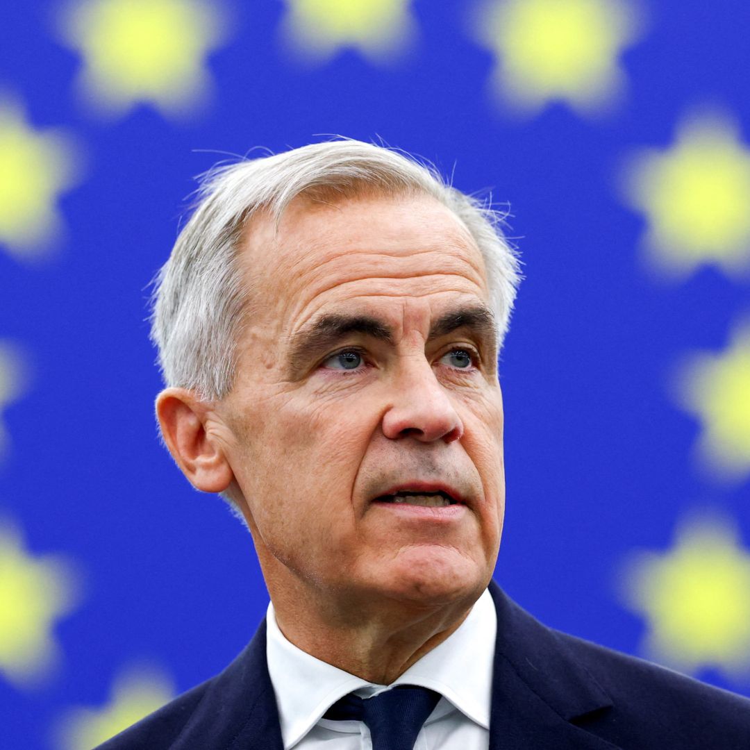 Mark Carney, primer ministro de Canadá, ofrece un discurso ante el Parlamento Europeo
