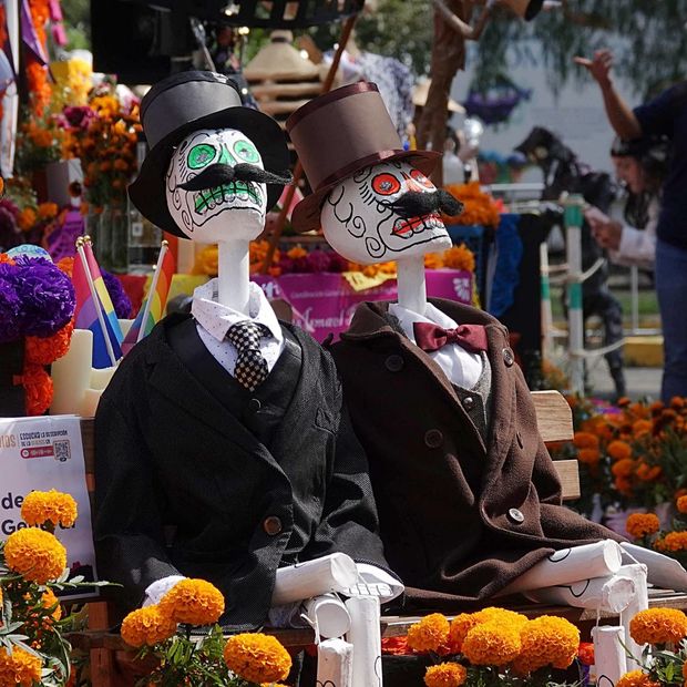 Mega ofrenda de la UNAM en noviembre 2024. Foto: Cuartoscuro | Archivo