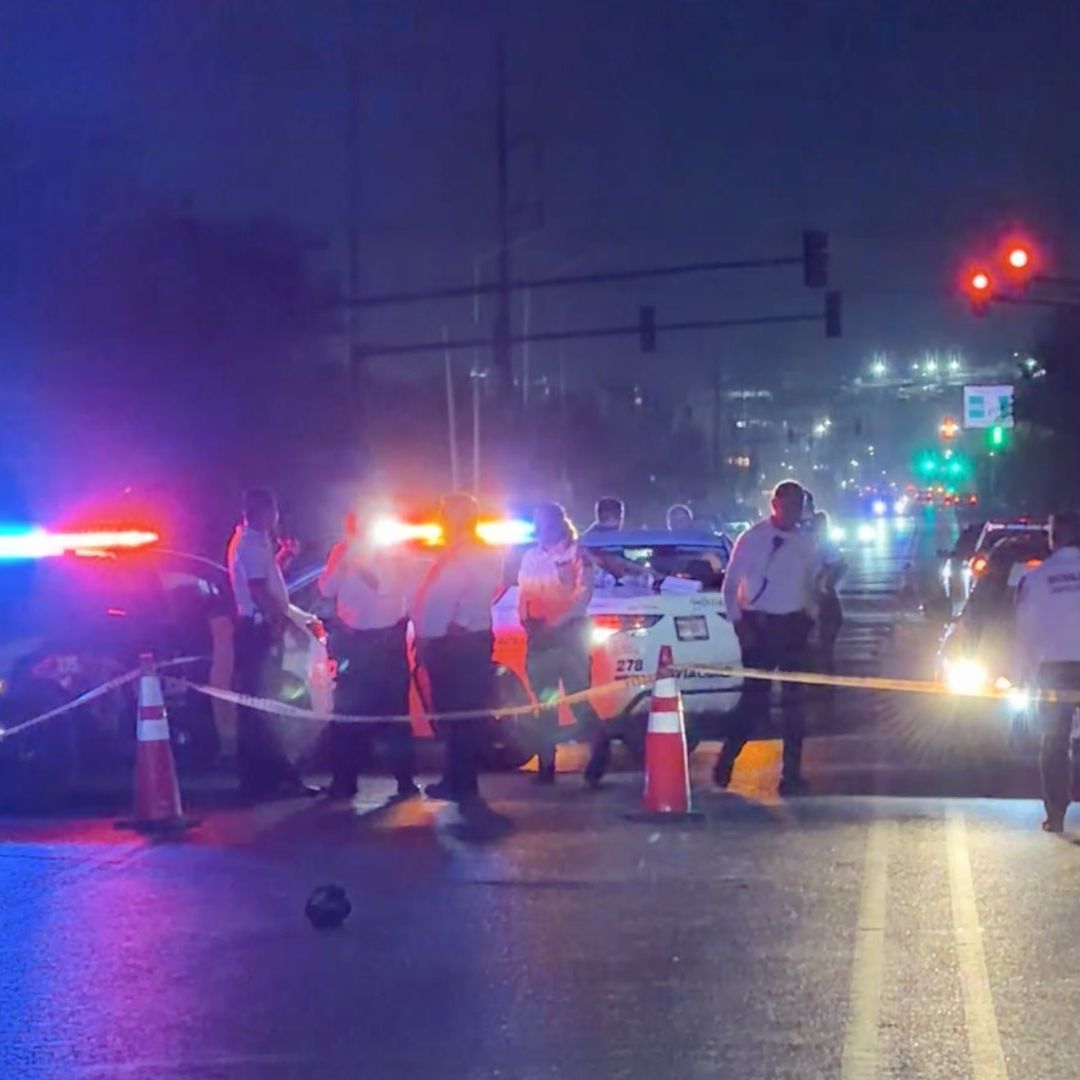 Acordonan calle por atropello y muerte de menor en Santa Catarina