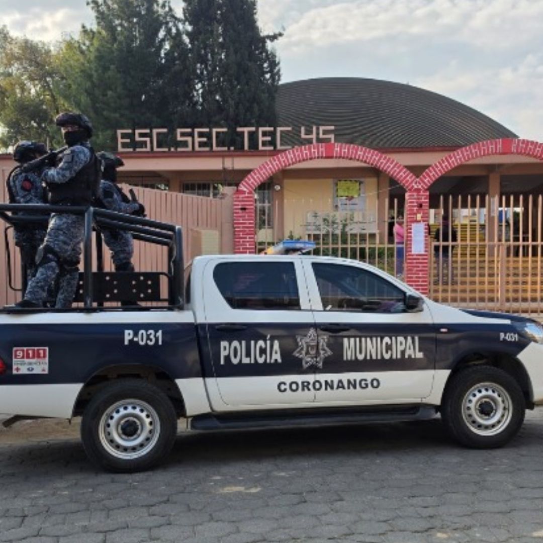 Escuela Secundaria Técnica número 45 en Coronango, Puebla.